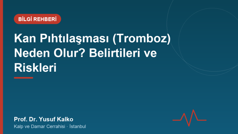 Kan Pıhtılaşması Neden Olur?