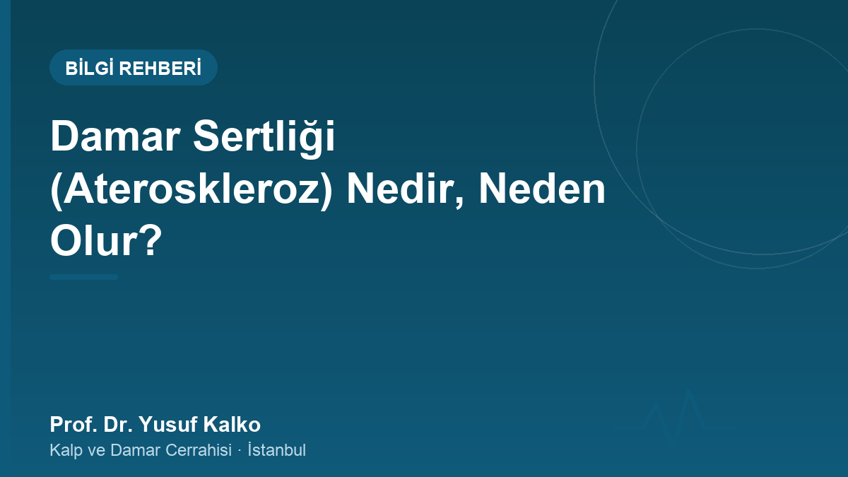 Damar Sertliği (Ateroskleroz)