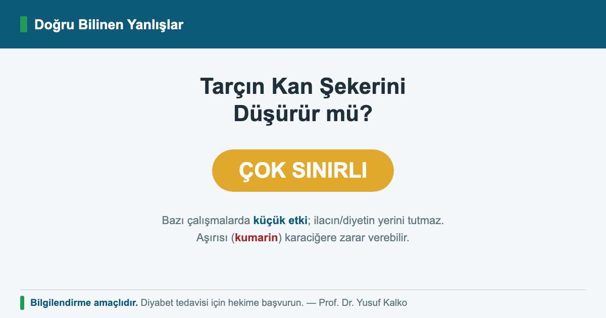 Tarçın Kan Şekerini Düşürür mü?