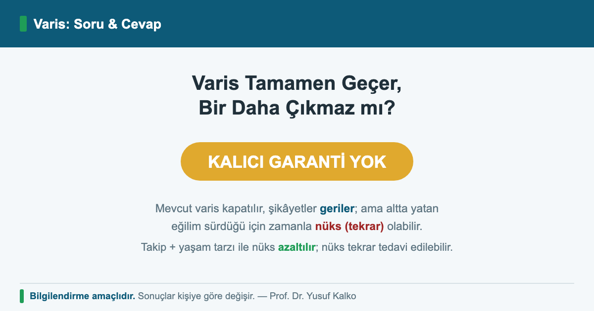 Varis Geçer mi, Tamamen Kurtulmak Mümkün mü?