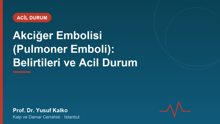 Akciğer Embolisi