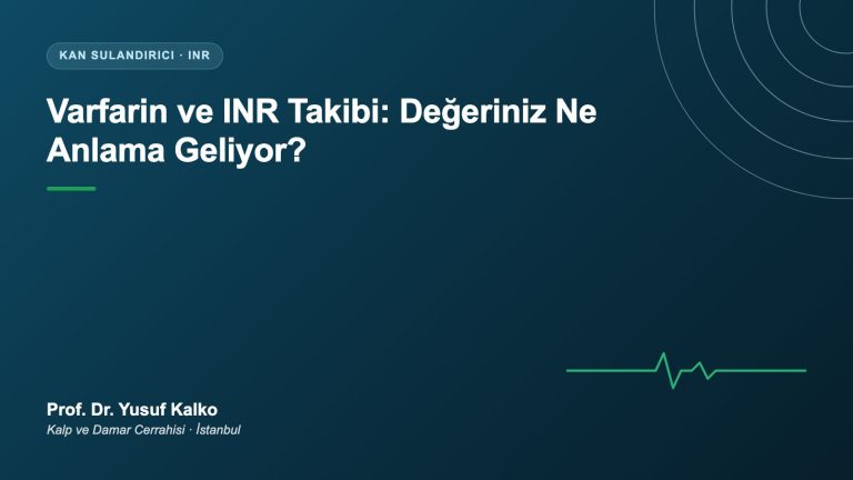 Varfarin ve INR Takibi
