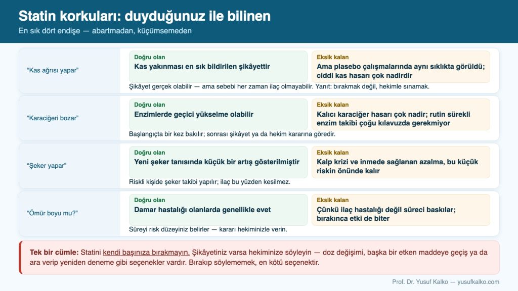 Statin korkuları: duyduğunuz ile bilinen