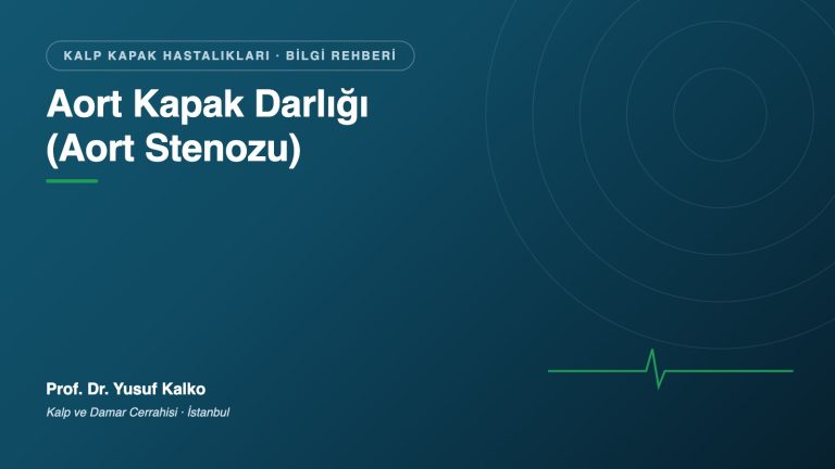 Aort Kapak Darlığı (Aort Stenozu)